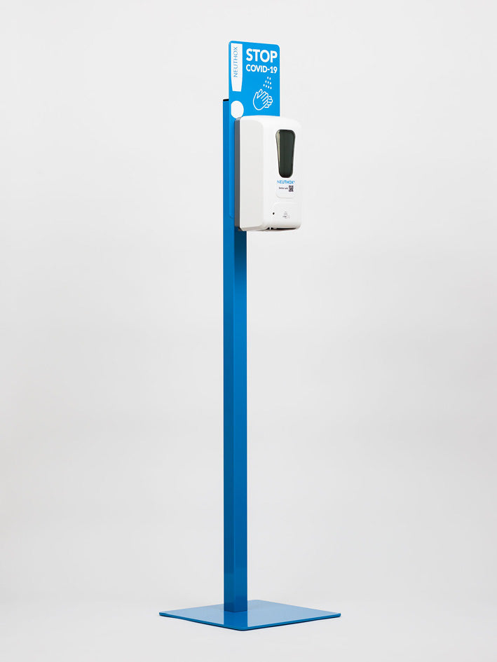 Hånddispenser Pro Hvid inkl. stander (Blå)