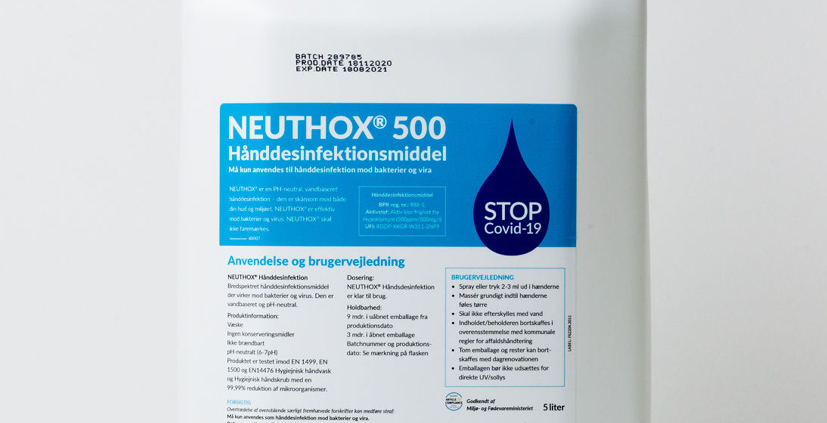 Hånddesinfektion i dunk 5 liter - NEUTHOX